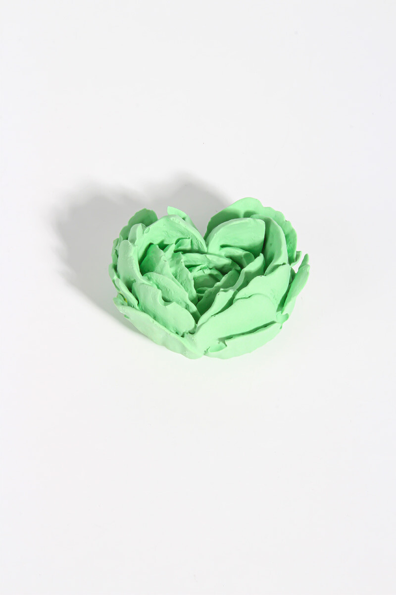 Yaprak Detaylı Kalp Silikon Mum Kalıbı KHM292 - 2