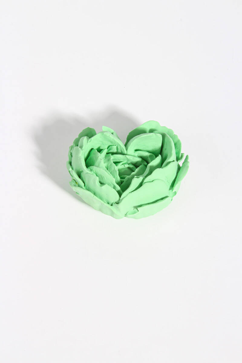 Yaprak Detaylı Kalp Silikon Mum Kalıbı KHM292 - 2