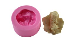 Yaprak İçinde Sevimli Melek Silikon Kalıp KHME18 - 