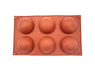 Yarım Küre 6'li Muffin Silikon Kek Kalıbı KHK008 - 1