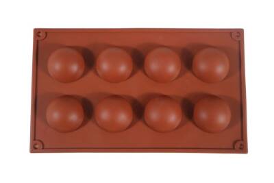 Yarım Küre Desenli 8'li Silikon Kek Kalıbı KHK032 - 6