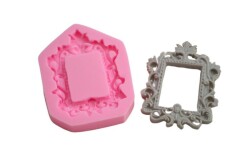 Yeni Kare Çerçeve Silikon Kalıbı ÇE-23 - 