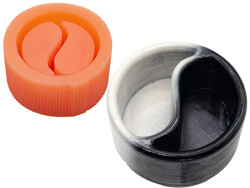 Yin Yang Sukulent Beton Taş Tozu Silikon Kalıbı KHM239 - 