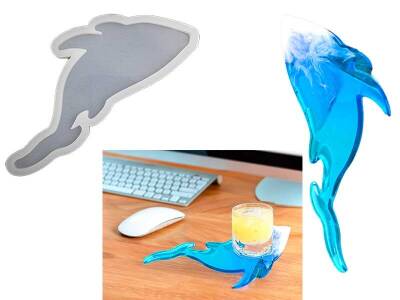 Yunus Bardak Altlığı Epoksi Reçine Kalıbı KHE522 - 1