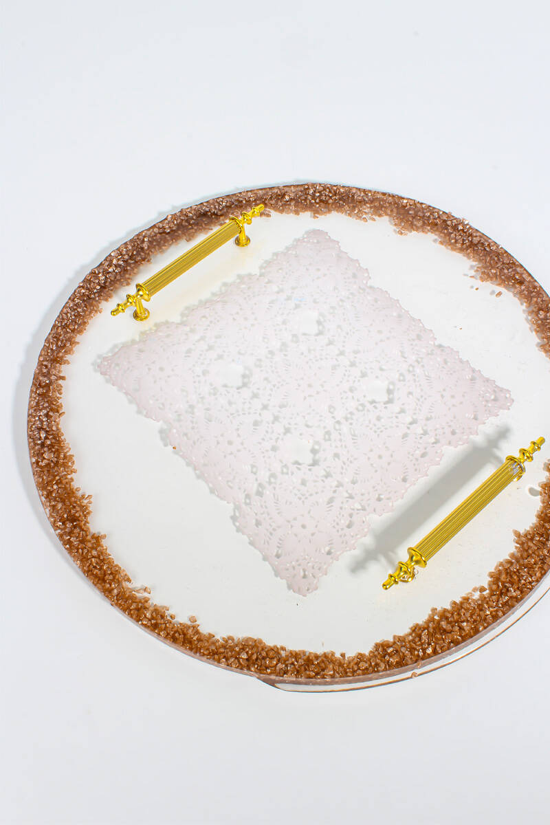 Yuvarlak Model Tepsi Epoksi Reçine Kalıbı KHE623 - 3