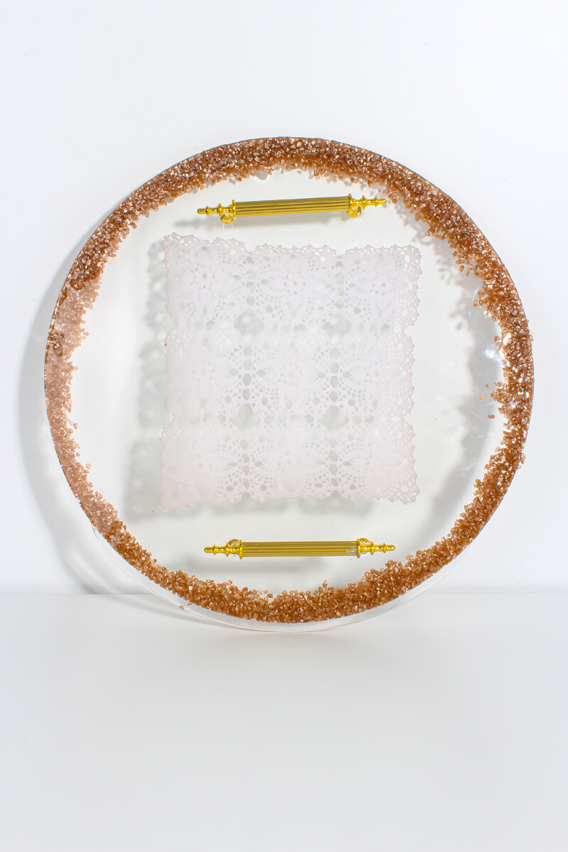 Yuvarlak Model Tepsi Epoksi Reçine Kalıbı KHE623 - 4