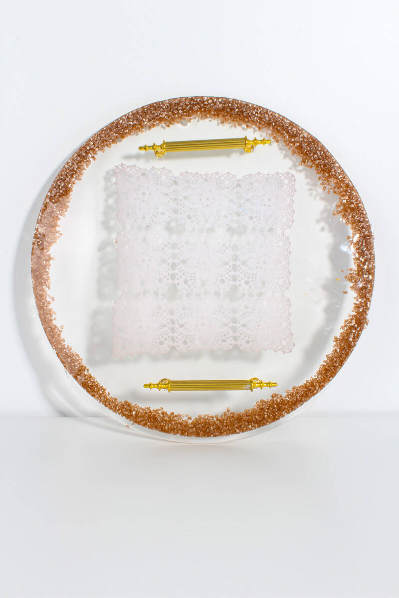 Yuvarlak Model Tepsi Epoksi Reçine Kalıbı KHE623 - 4