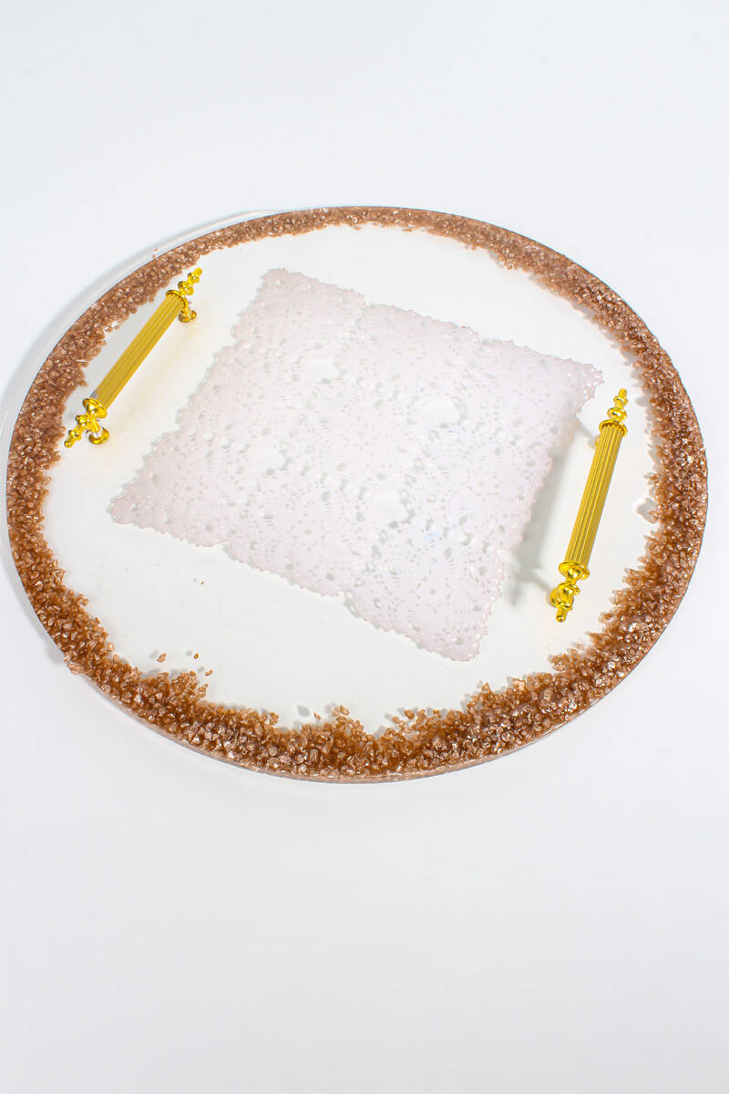 Yuvarlak Model Tepsi Epoksi Reçine Kalıbı KHE623 - 1