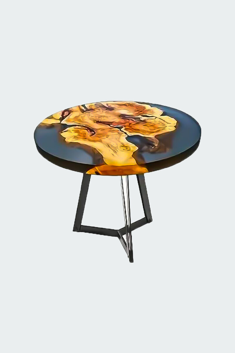 Yuvarlak Sehpa Epoksi Silikon Kalıbı KHE867 - 