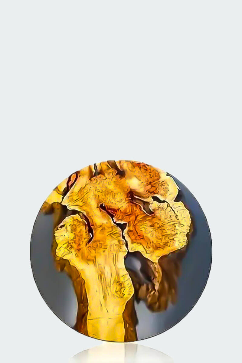 Yuvarlak Sehpa Epoksi Silikon Kalıbı KHE867 - 2