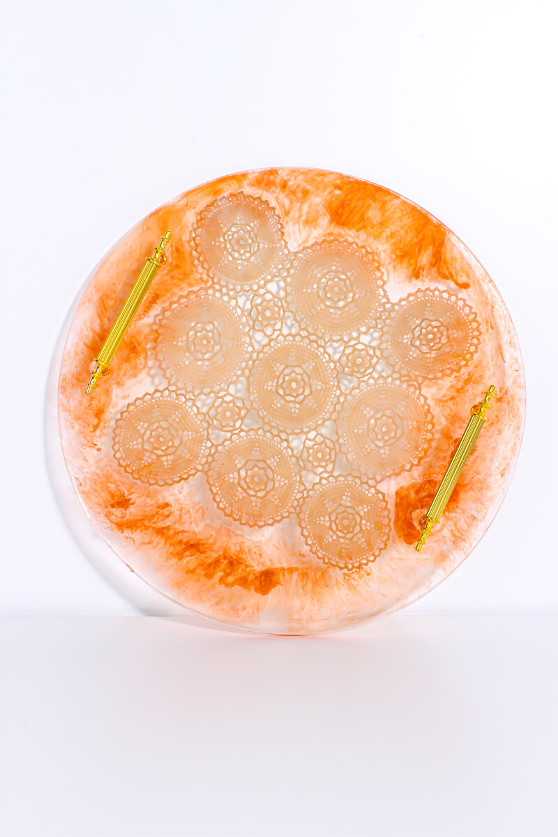 Yuvarlak Tepsi Epoksi Reçine Kalıbı KHE703 - 3