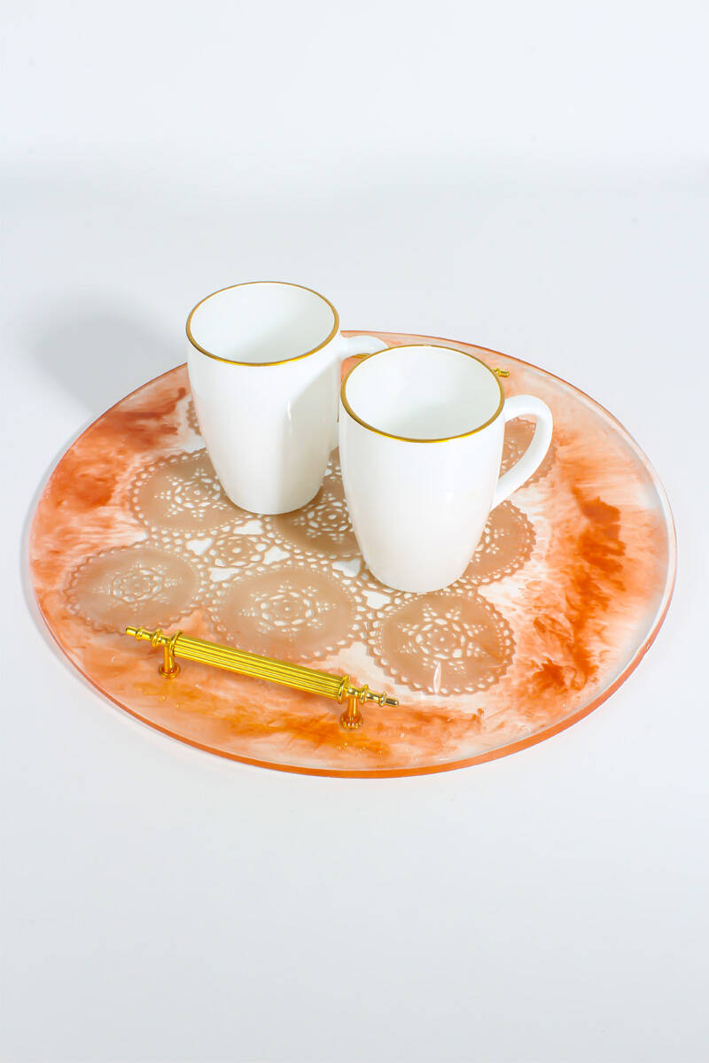 Yuvarlak Tepsi Epoksi Reçine Kalıbı KHE703 - 2