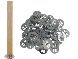 Yuvarlak Yapışkanlı Fitil Sehpası - Yuvarlak Fitil Tutacağı 10 Adet - 