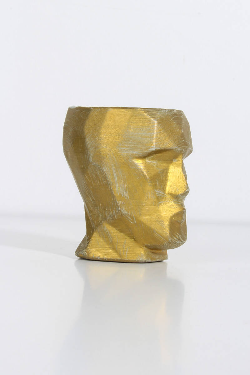 Geometrik Yüz Beton Taş Tozu Silikon Kalıbı KHB48 - 2